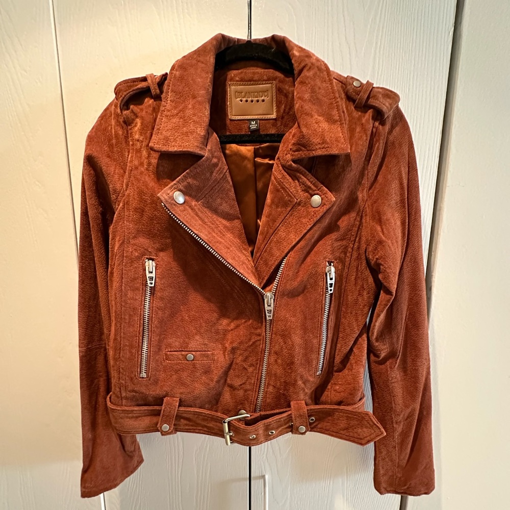 BlankNYC Suede Moto Jacket